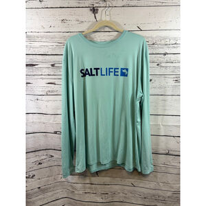 Men's Salt Life Long Sleeve Tee XXL Light Blue